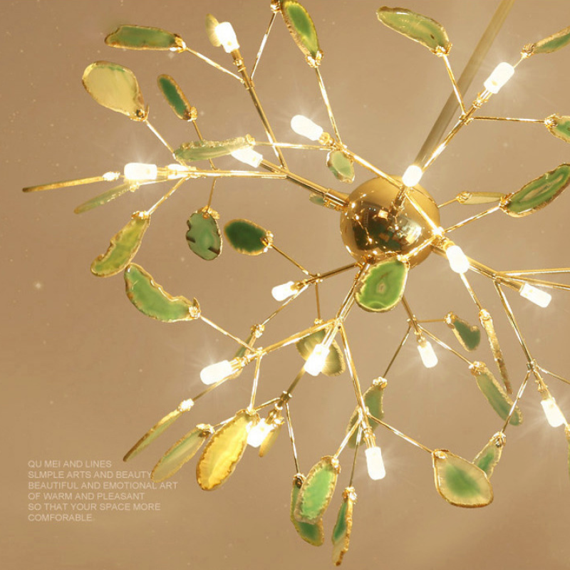 Colourful LED Nordic Chandelier – Modern Metal Ceiling Light