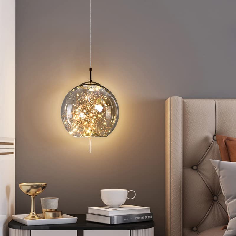 Crystal-Accented LED Ceiling Lamp – Contemporary Style