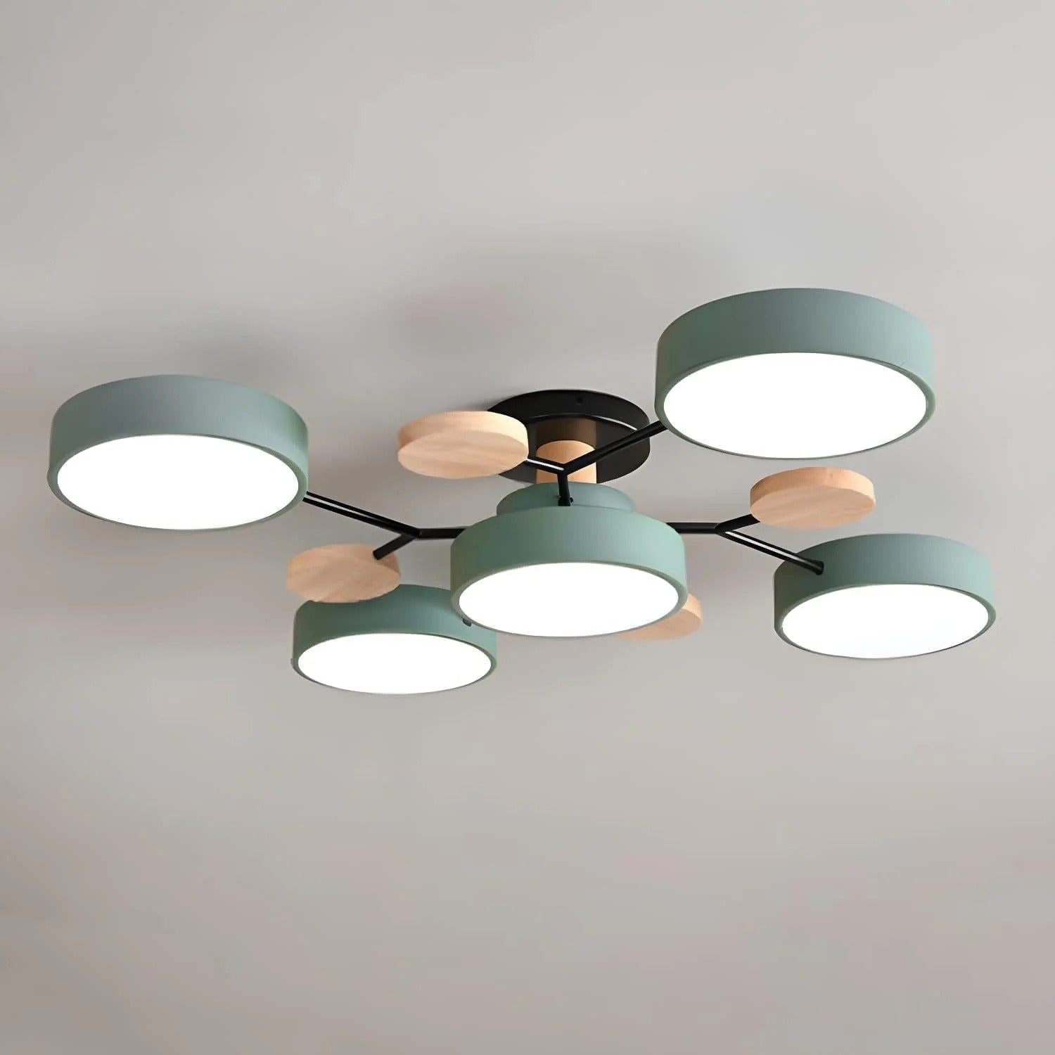 Contemporary Semi-Flush LED Ceiling Lamp