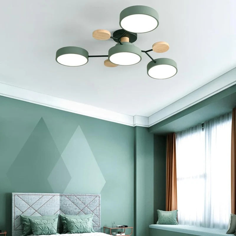 Contemporary Semi-Flush LED Ceiling Lamp