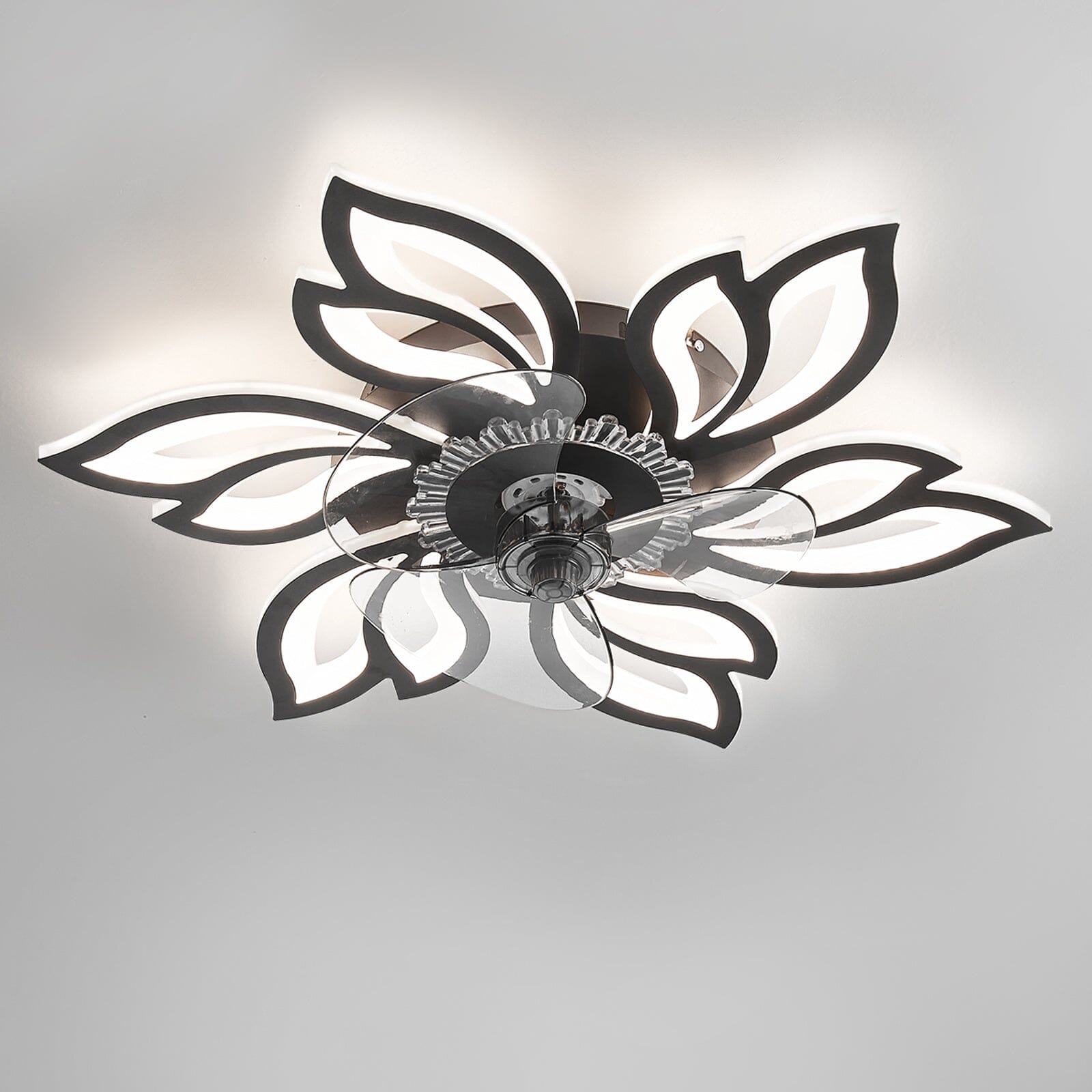 Floral Design 65cm Ceiling Fan with Soft LED Light