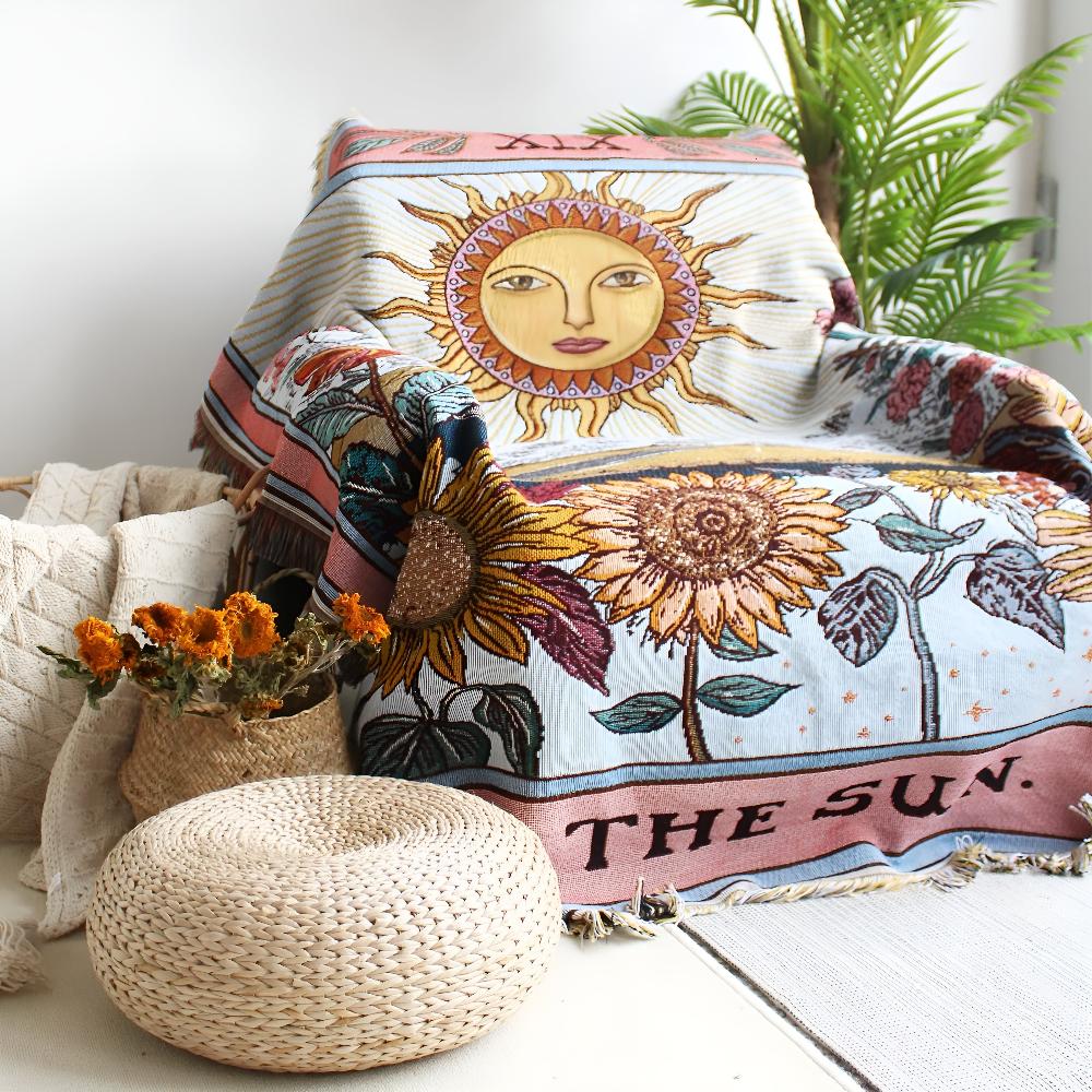 Cozy Bohemian Sun Blanket