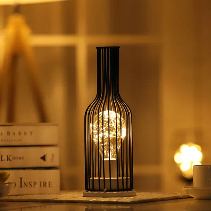 Retro Iron Art LED Table Lamp – Classic Desk Light