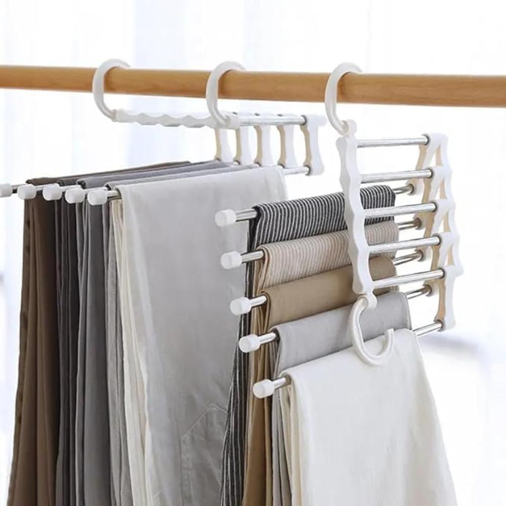 Foldable Stainless Pants Rack | Trousers Organizer
