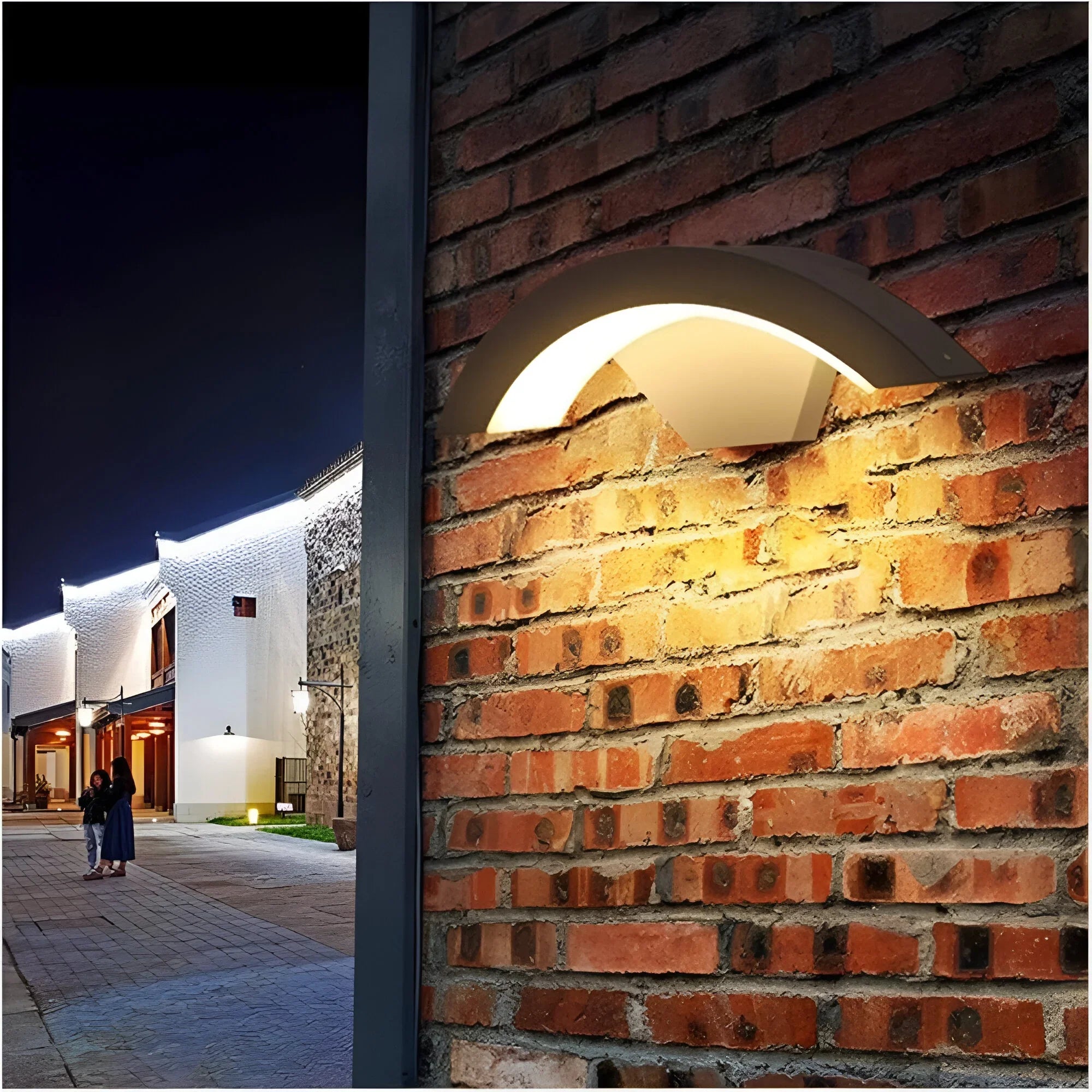 LumiGuard Outdoor LED Wall Light with Motion Sensor