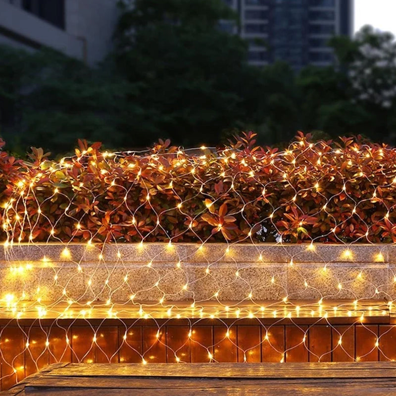 Solar-Powered Fishing Net Light | LED Glow Christmas Light
