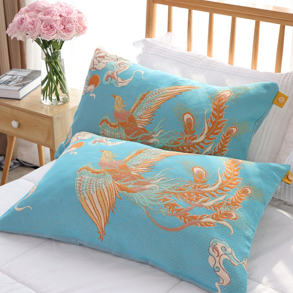 Elegant Cotton Pillow Covers – Traditional Heritage Look