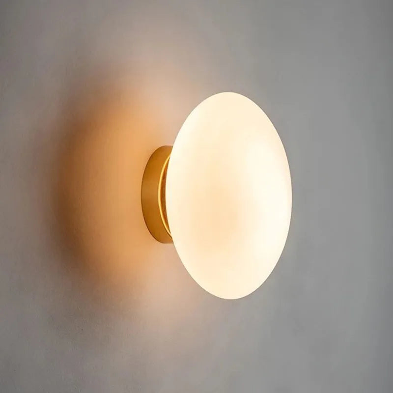 Modern Globe Vanity Wall Lamp – Metal and Glass LED Fixture