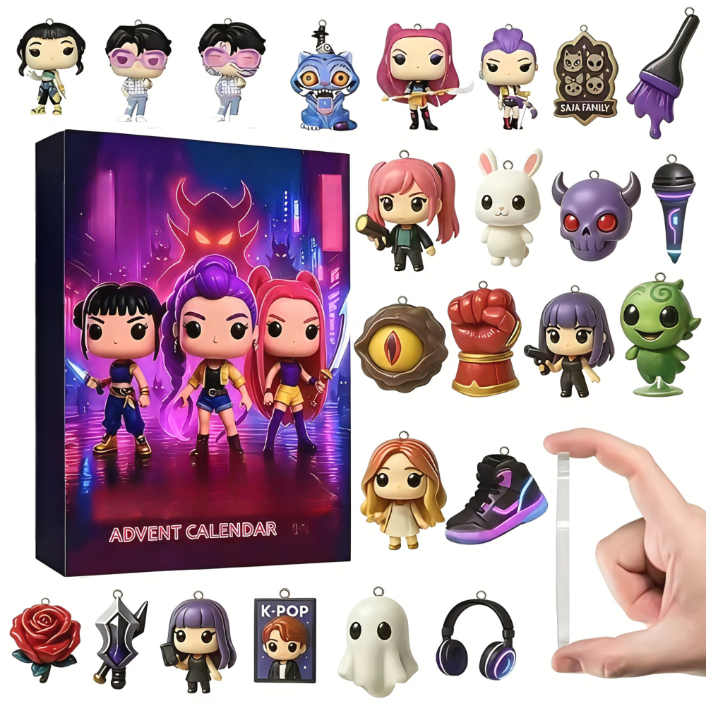Pop-Culture Inspired Advent Calendar with 24 Mystery Collectibles