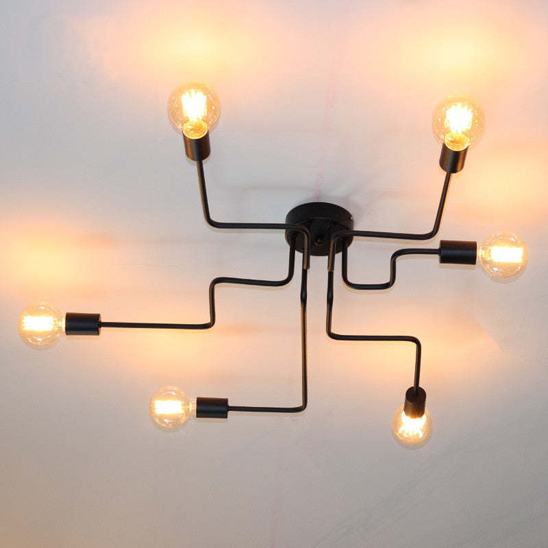 Multi-Bulb LED Flush Mount Ceiling Light – Sleek Indoor Fixture