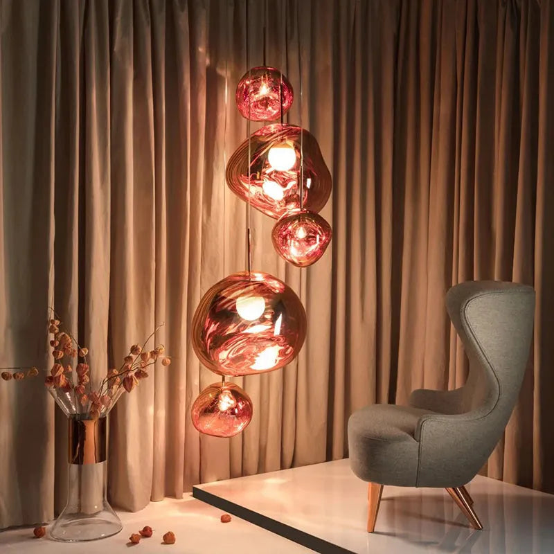 Melt-Style LED Pendant Light – Modern Indoor Ceiling Fixture