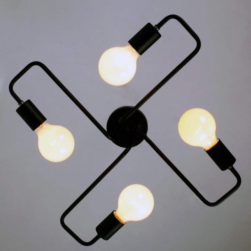 Multi-Bulb LED Flush Mount Ceiling Light – Sleek Indoor Fixture