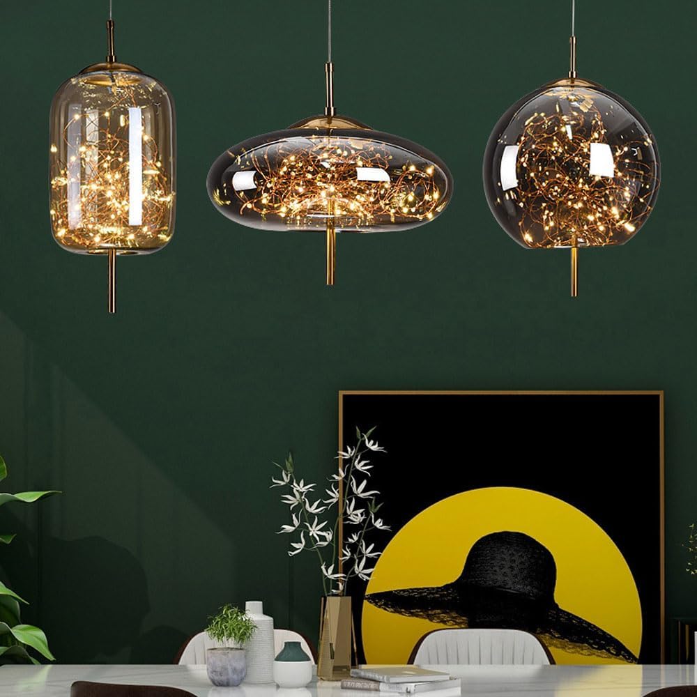 Crystal-Accented LED Ceiling Lamp – Contemporary Style