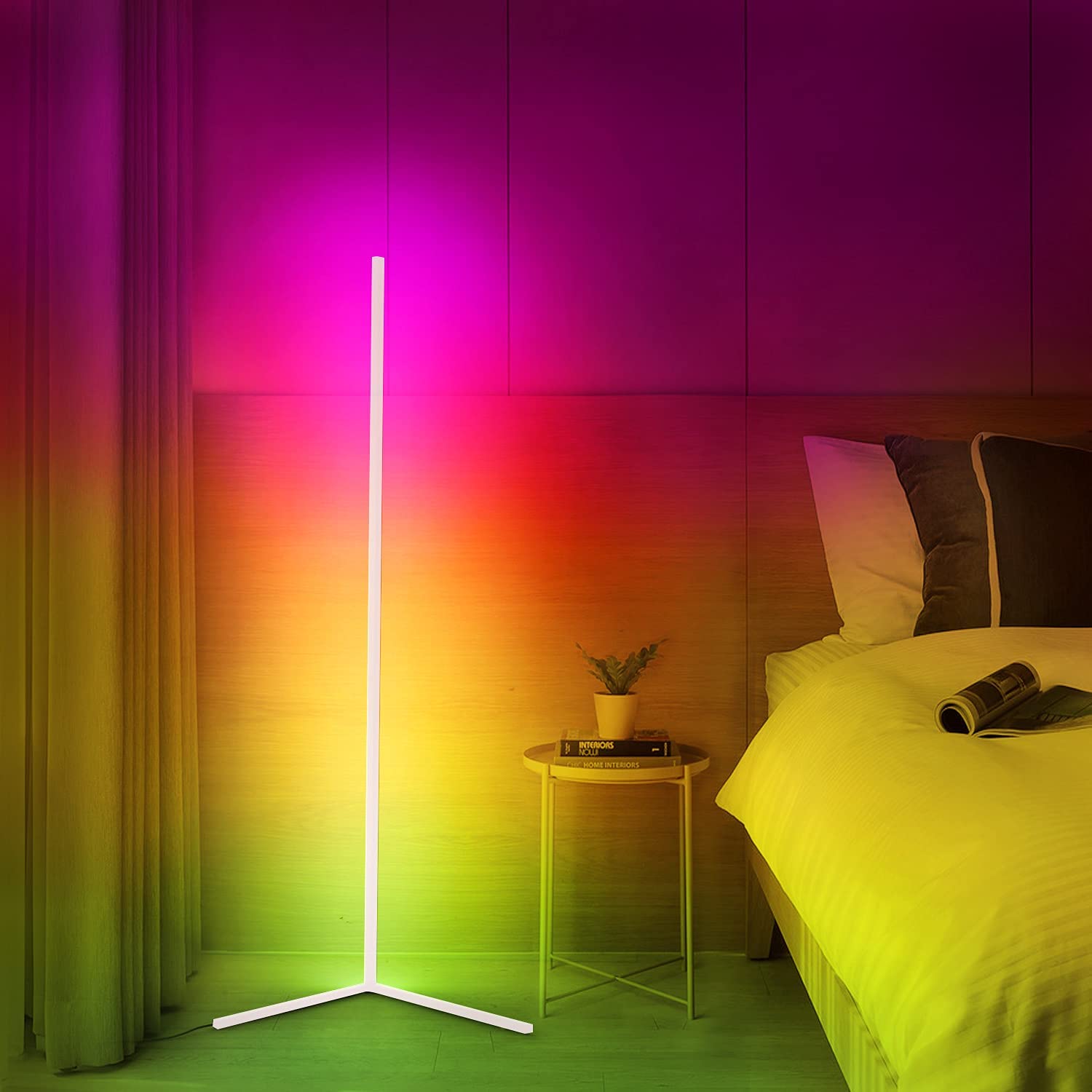 Space-Saving Slim LED Floor Lamp – Adjustable Brightness & Color Modes - Atelier Dubois Paris