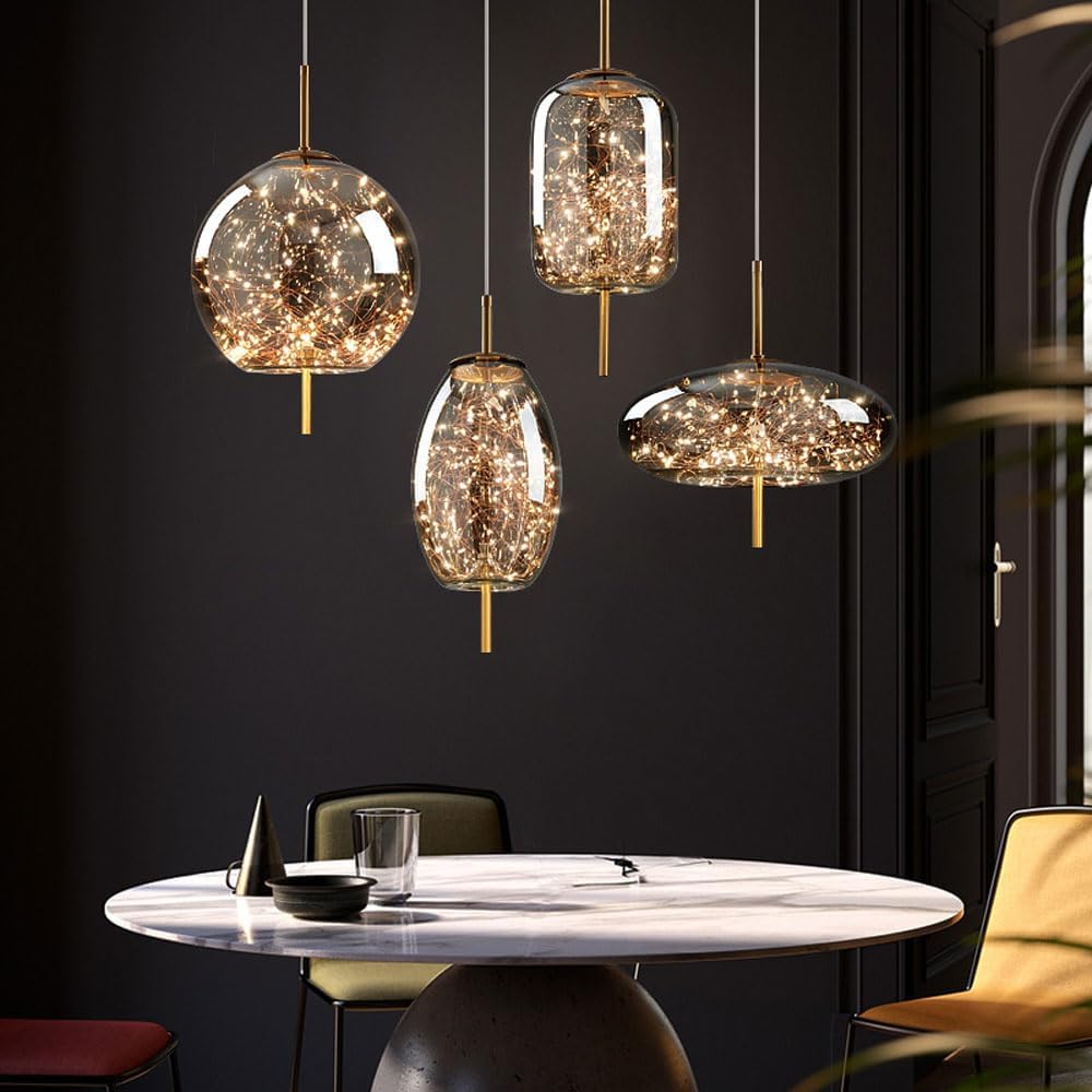 Crystal-Accented LED Ceiling Lamp – Contemporary Style