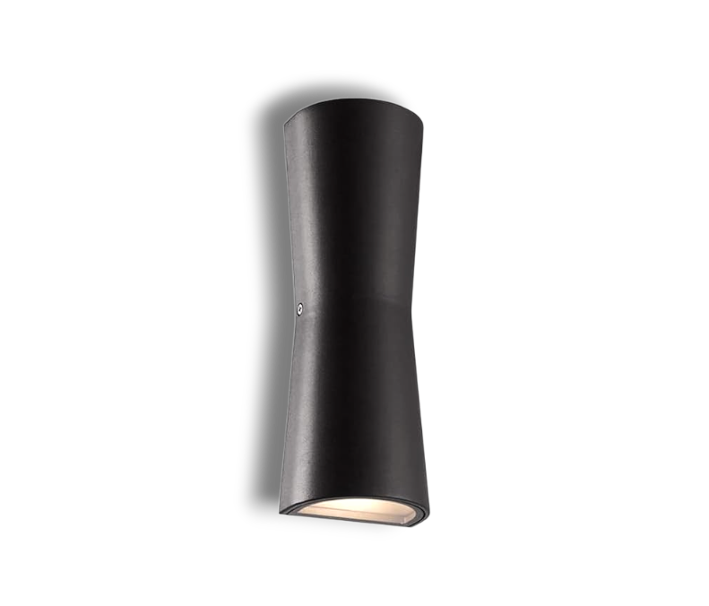 Minimalist Torch Outdoor Wall Lamp – Weatherproof Metal Light