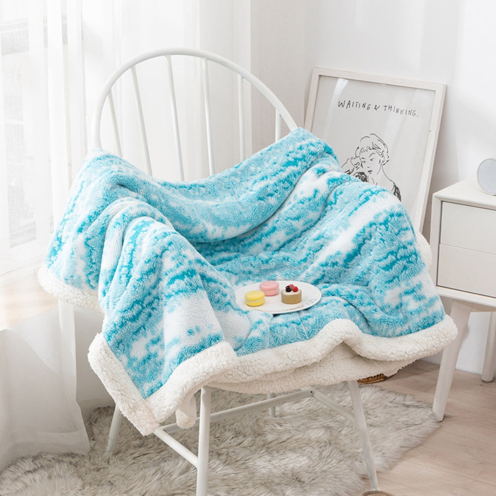 Elegant Seraphina Velvet Sherpa Blanket