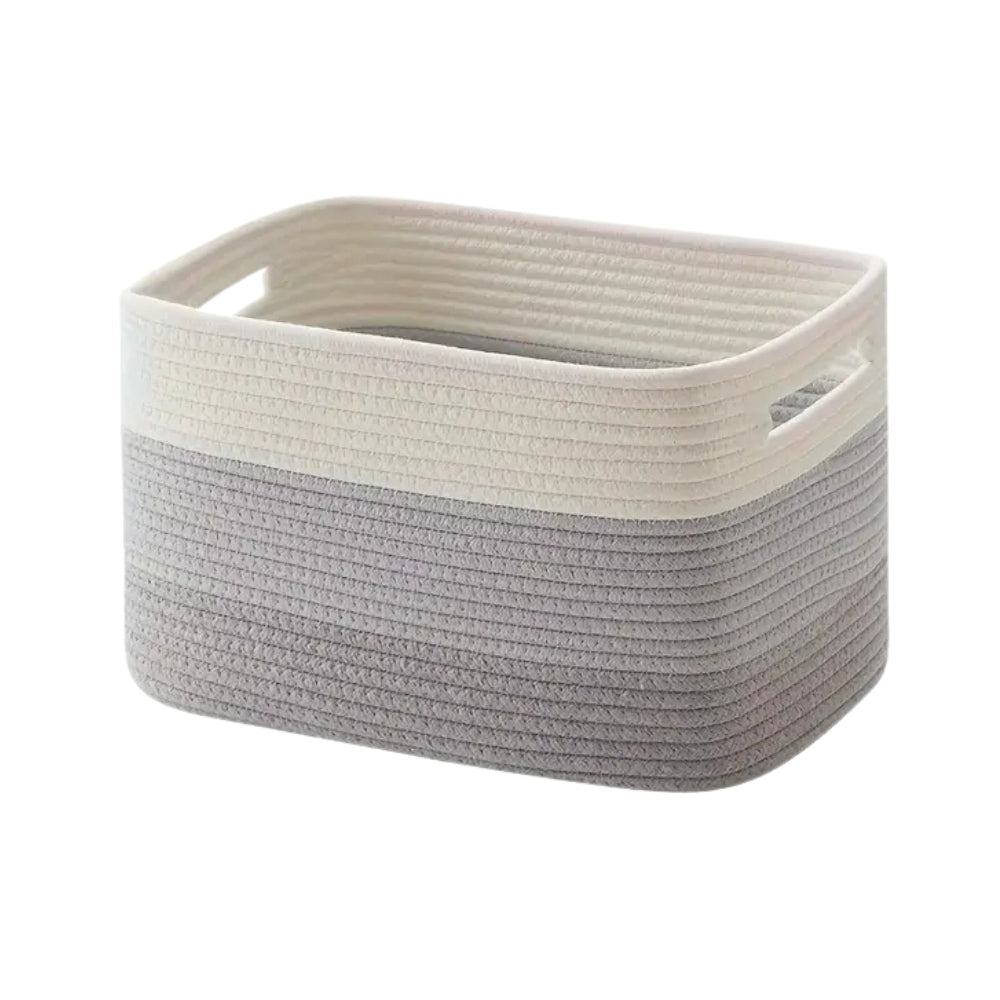 Soft Woven Cotton Rope Basket | Durable Storage Basket