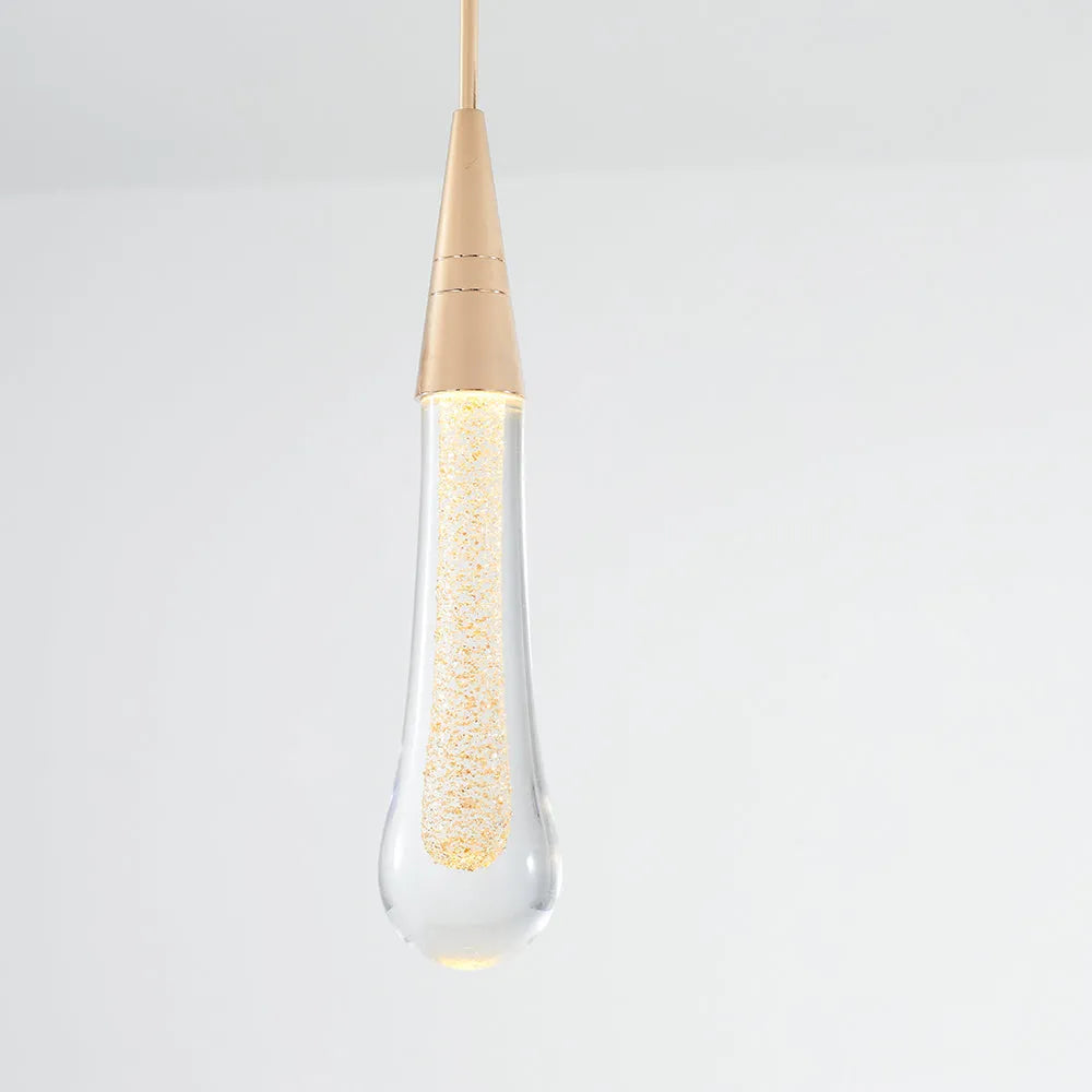 Gold Teardrop Pendant Lamp – Modern Indoor Ceiling Lights