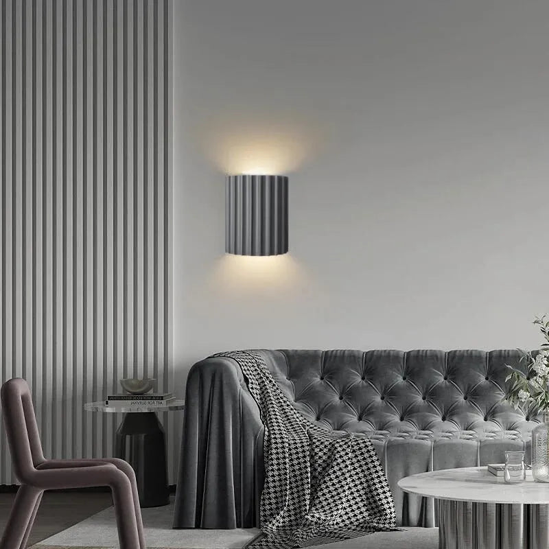 Colourful Resin Wall Light – Contemporary Half-Round Design