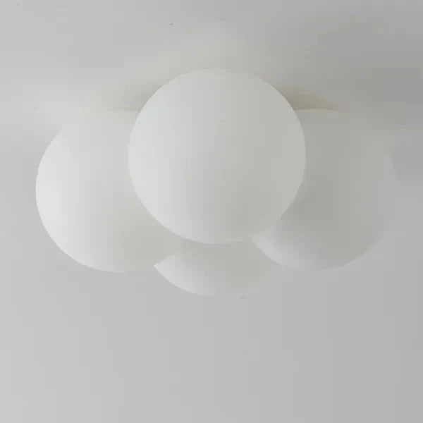 Sleek Modern Ceiling Light with Unique Cloud Hardware Accents