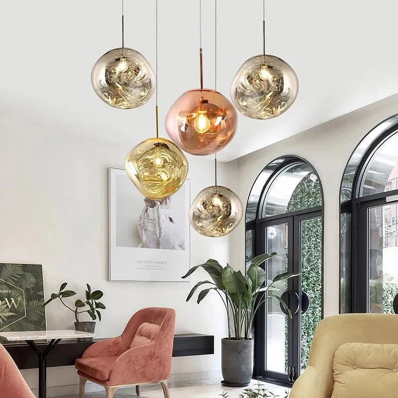 Melt-Style LED Pendant Light – Modern Indoor Ceiling Fixture