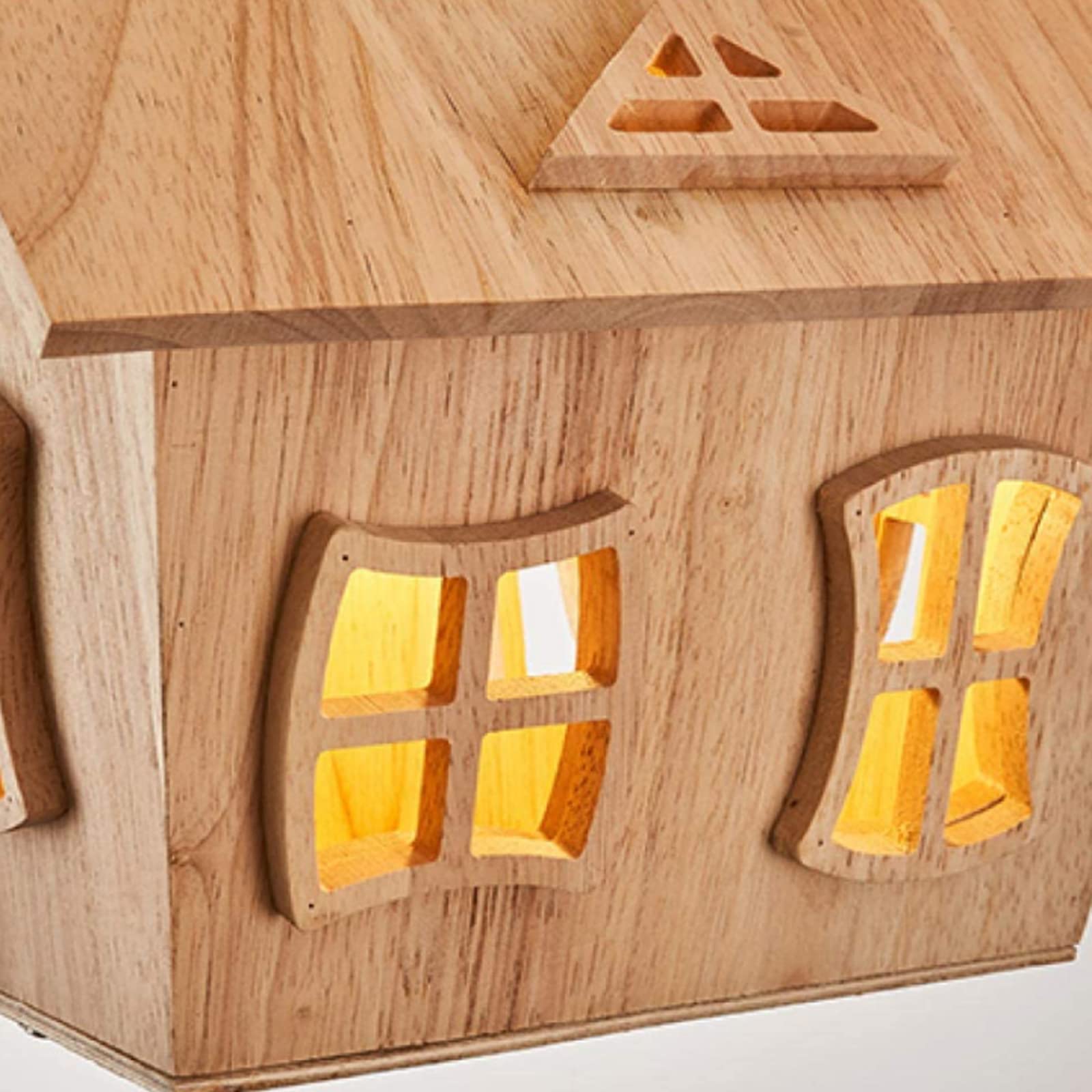 Kids’ Room Flush Mount Ceiling Light – Wooden Ceiling Fixture