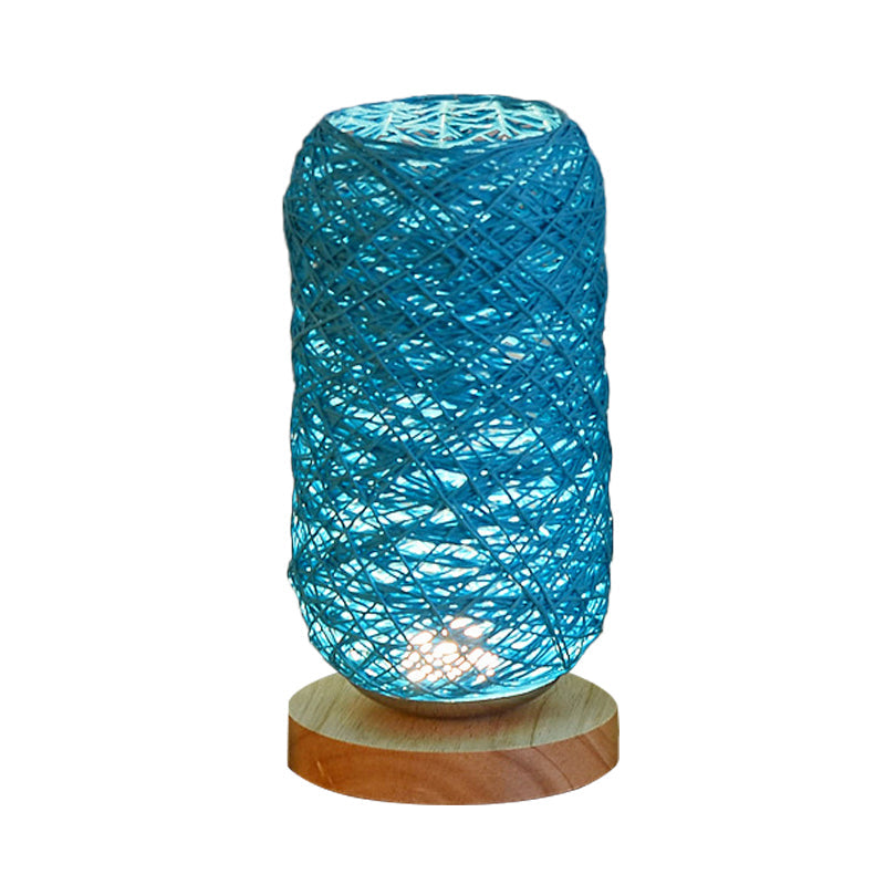 Modern Wooden Stand LED Table Lamp | USB Charging Night Light