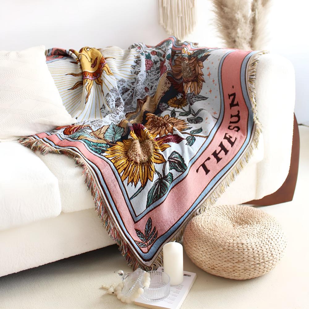 Cozy Bohemian Sun Blanket