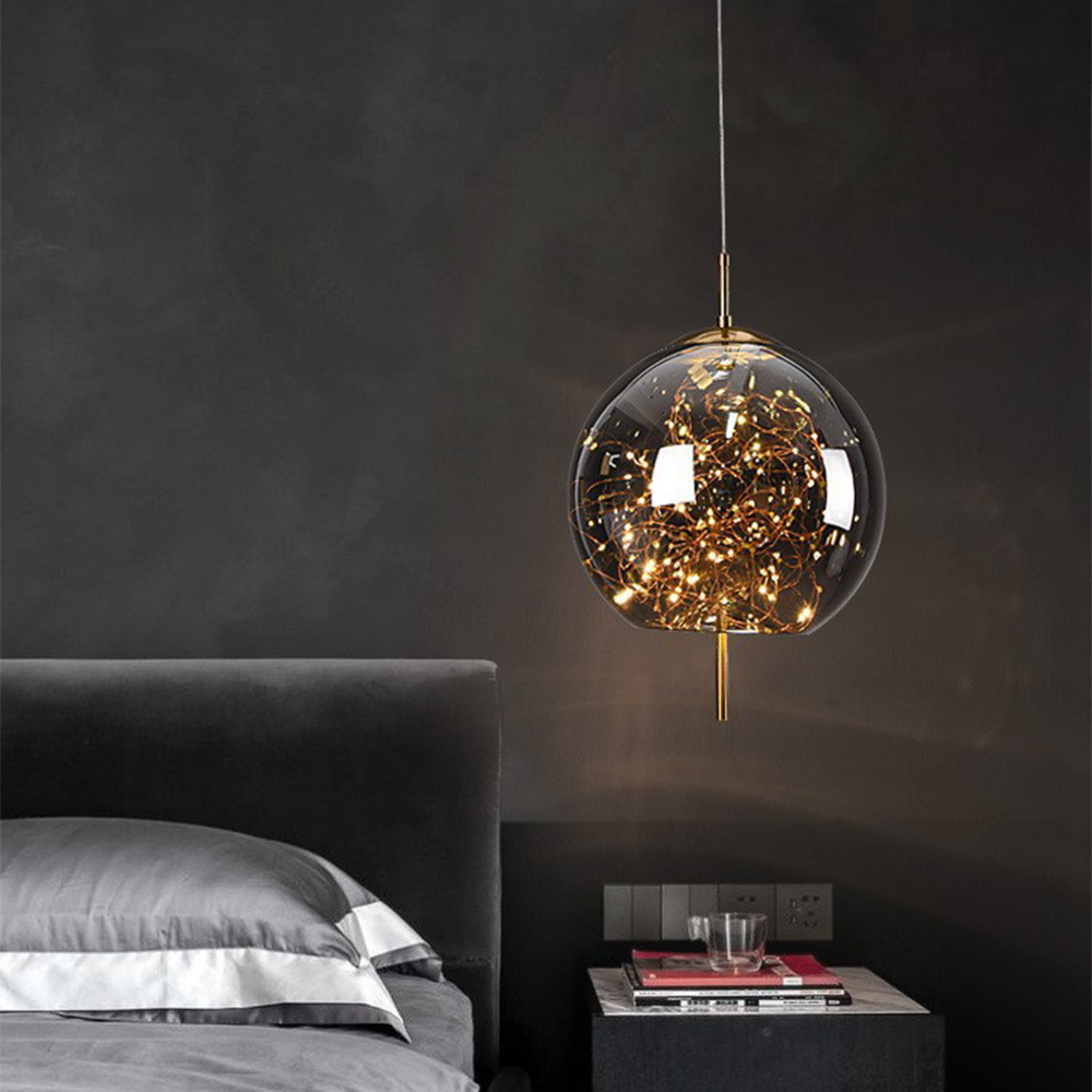 Crystal-Accented LED Ceiling Lamp – Contemporary Style