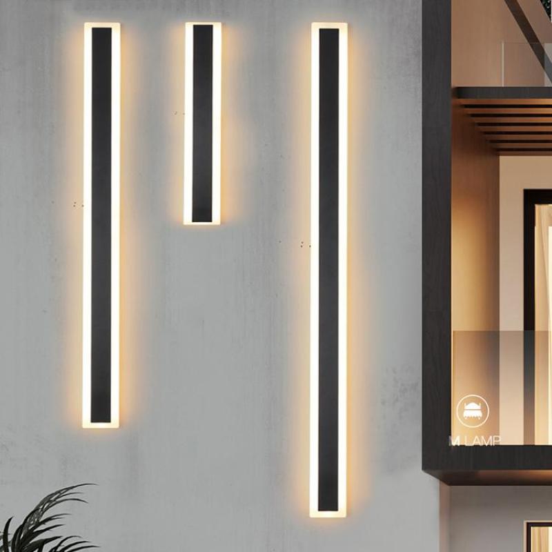 Edge Moderne Linear Wall Sconce – Outdoor LED Light