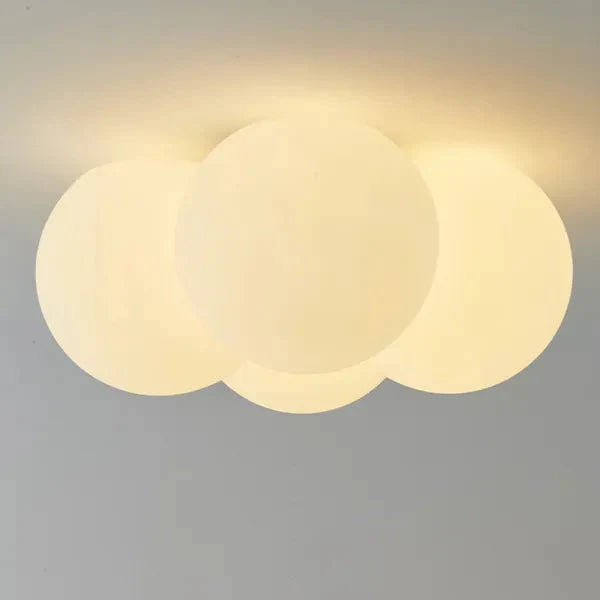 Sleek Modern Ceiling Light with Unique Cloud Hardware Accents
