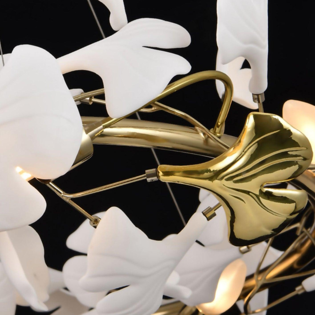 Classic Metal & Ceramic Chandelier - Timeless Design Ceiling Lighting