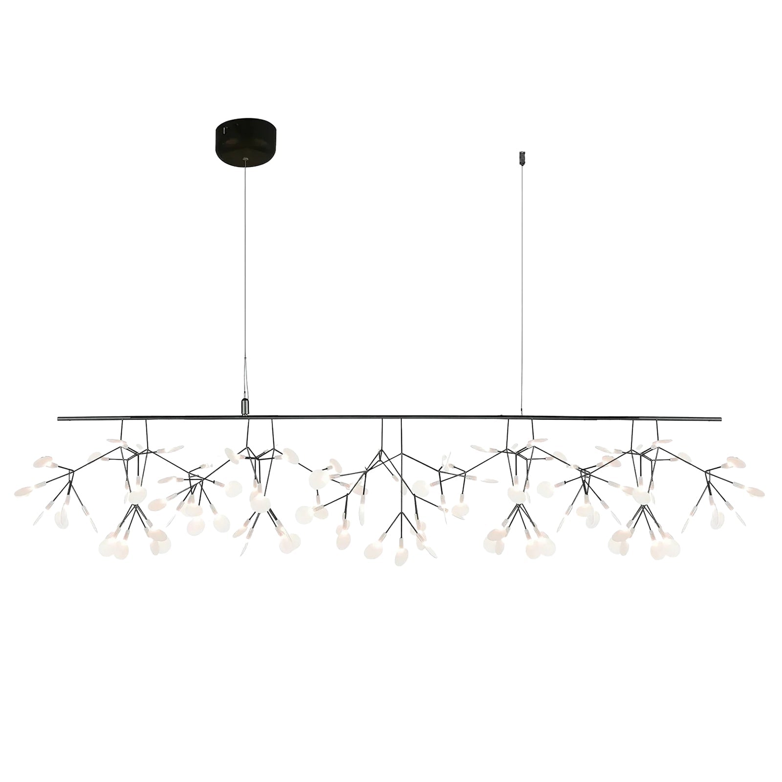 Black Firefly LED Pendant Chandelier – Contemporary Hanging Light