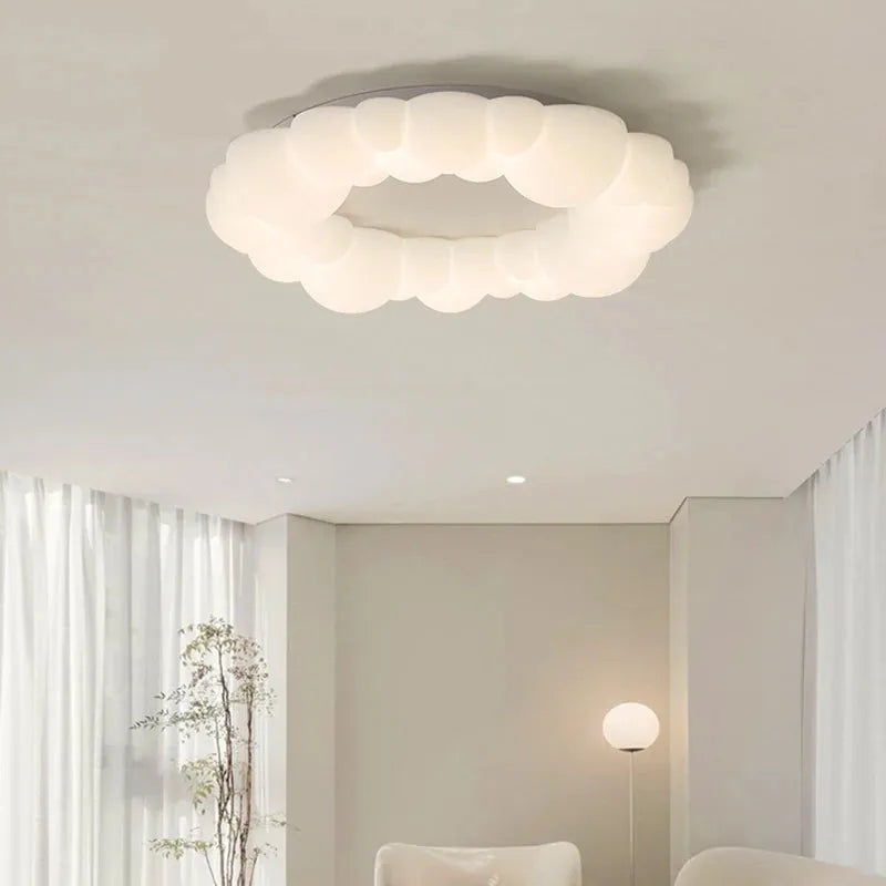 Stylish Cloud Ceiling Light – Soft Curves, Modern Home Décor Accent