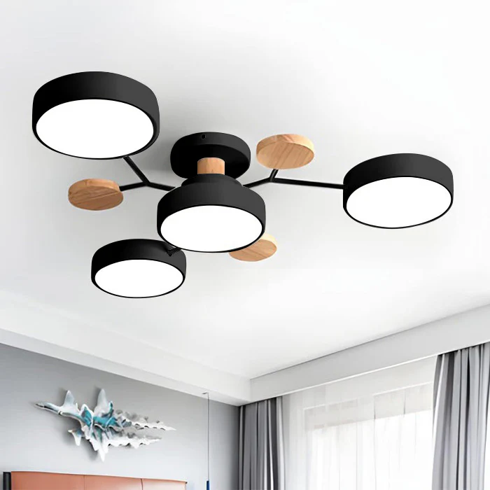 Contemporary Semi-Flush LED Ceiling Lamp