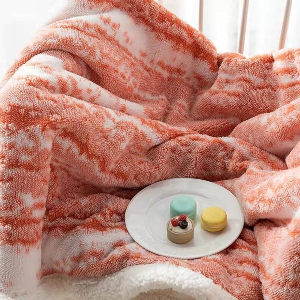 Elegant Seraphina Velvet Sherpa Blanket