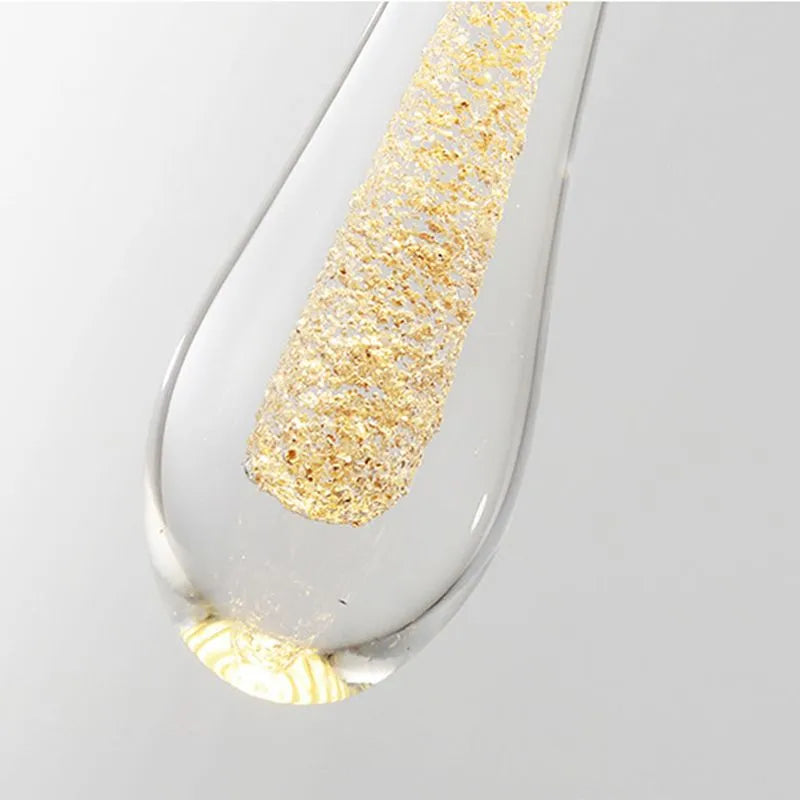 Gold Teardrop Pendant Lamp – Modern Indoor Ceiling Lights
