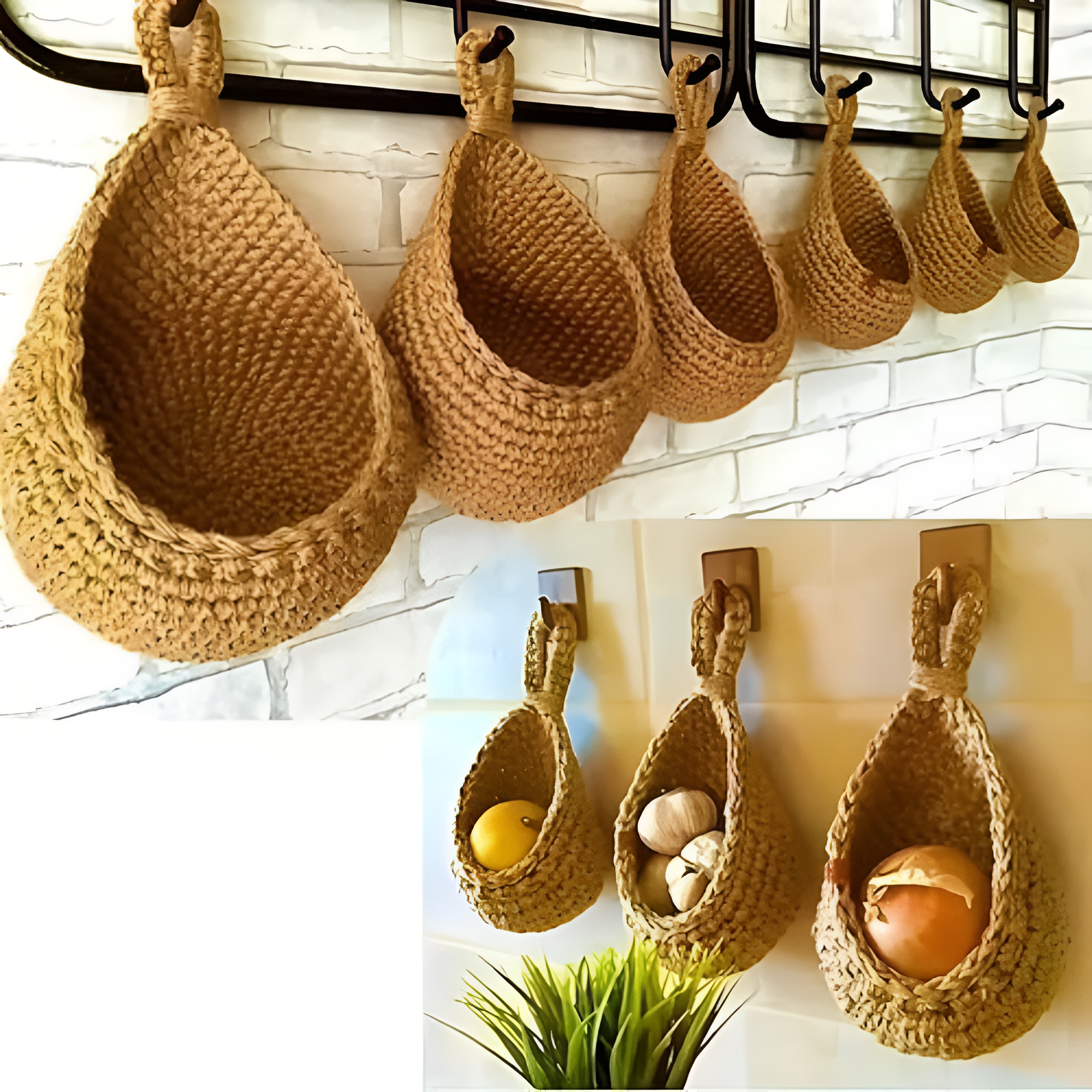 Woven Hanging Planter Basket | Boho Style