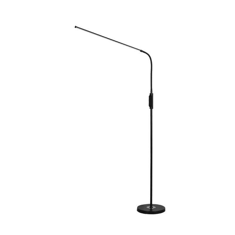 Sleek LED Floor Lamp with Movable Light Head