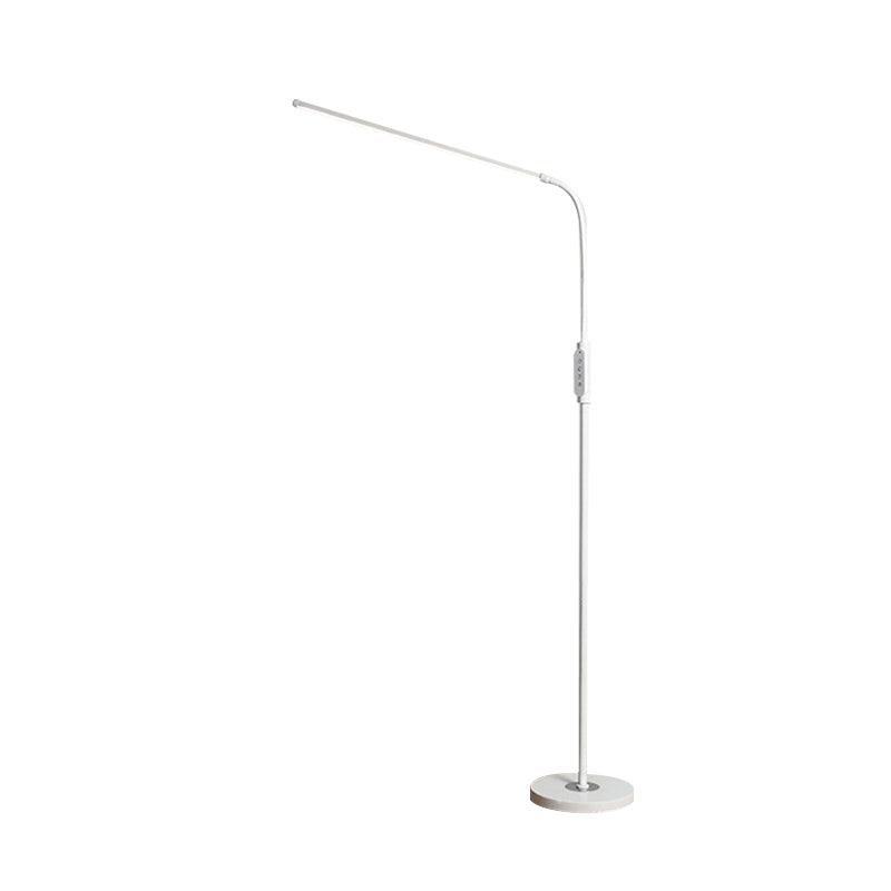 Sleek LED Floor Lamp with Movable Light Head