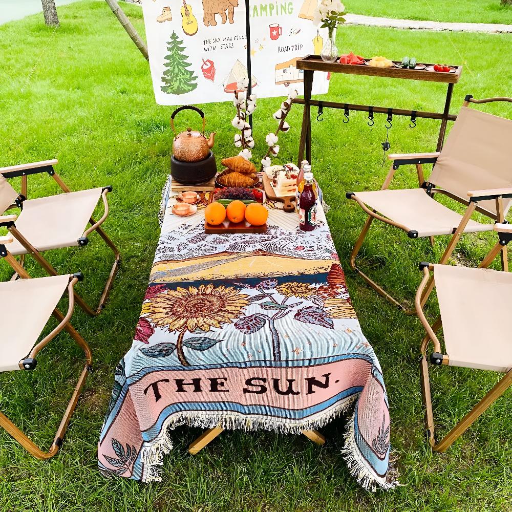 Cozy Bohemian Sun Blanket