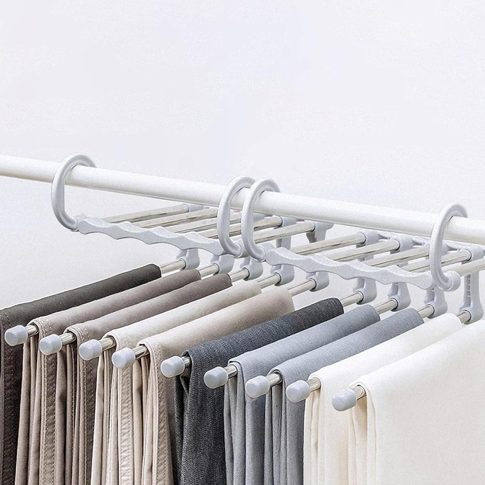 Foldable Stainless Pants Rack | Trousers Organizer