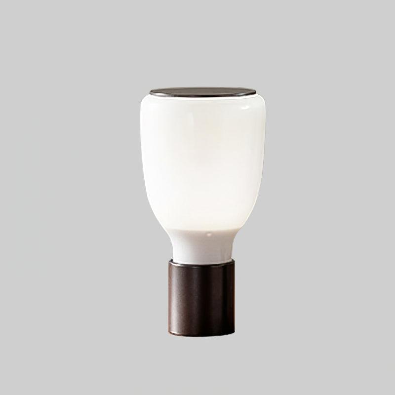 Decorative Green and Amber Glass Table Lamp – E26/E27 LED Compatible