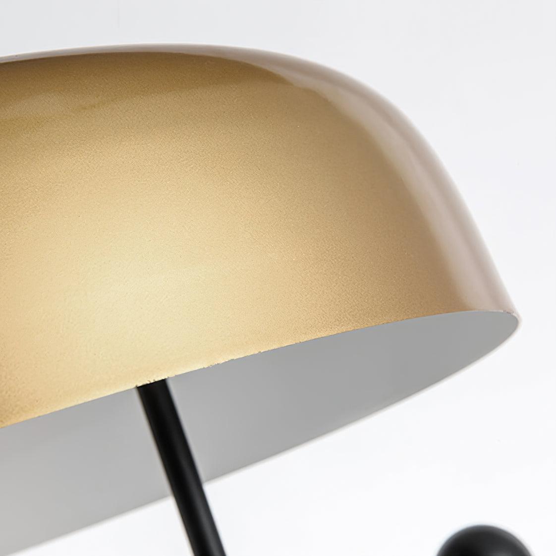 Modern Marble Table Lamp – Black & Gold Finish