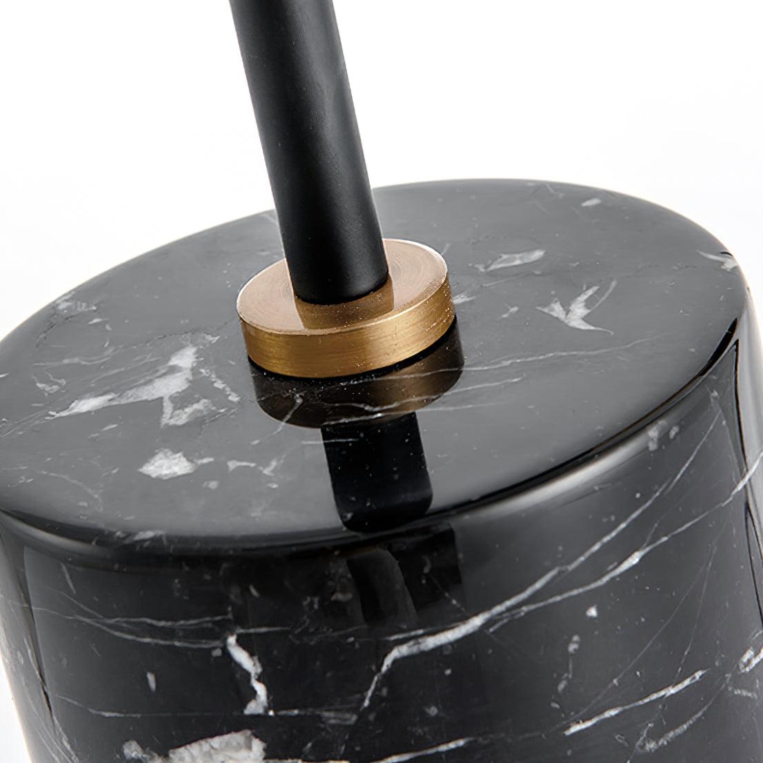Modern Marble Table Lamp – Black & Gold Finish