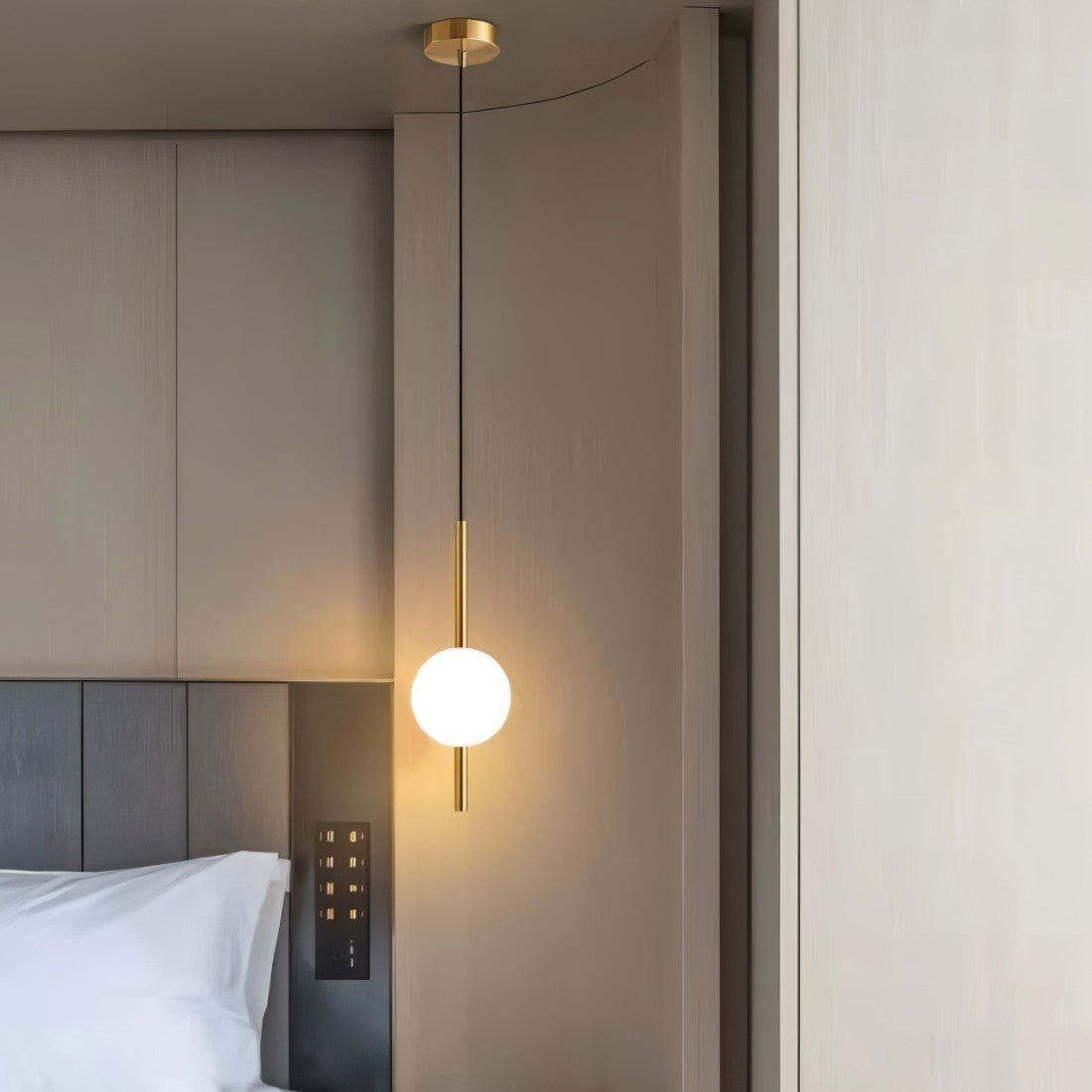 Contemporary Orb Design Pendant Lamp