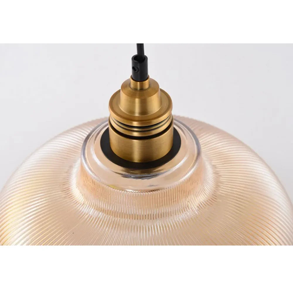 Vintage Style Glass Pendant Light | Scandinavian Hanging Lamp Design