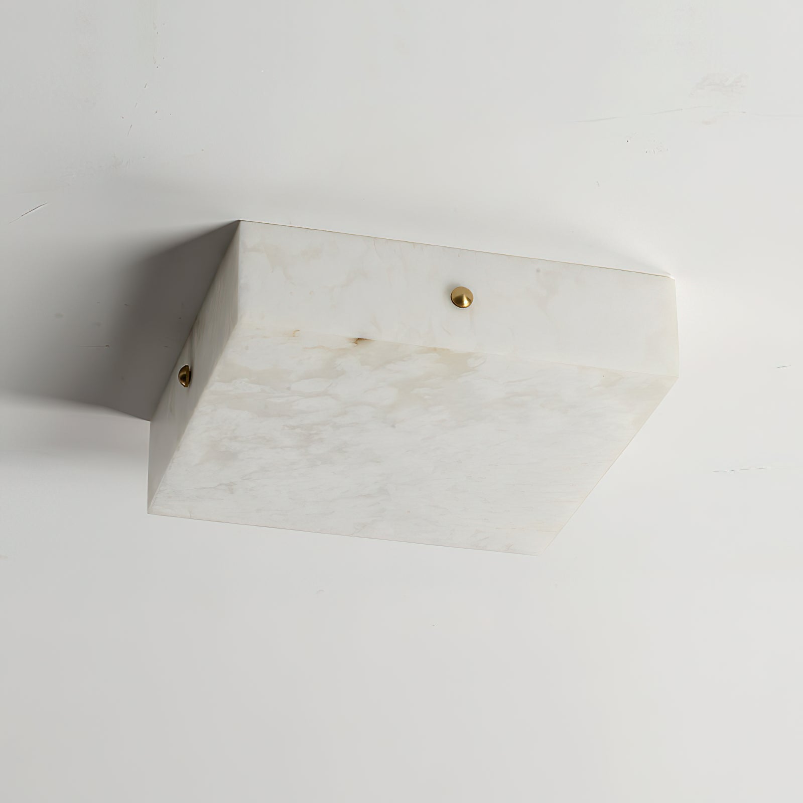 White Alabaster Ceiling Light – Snowflake Design with Integrated LED