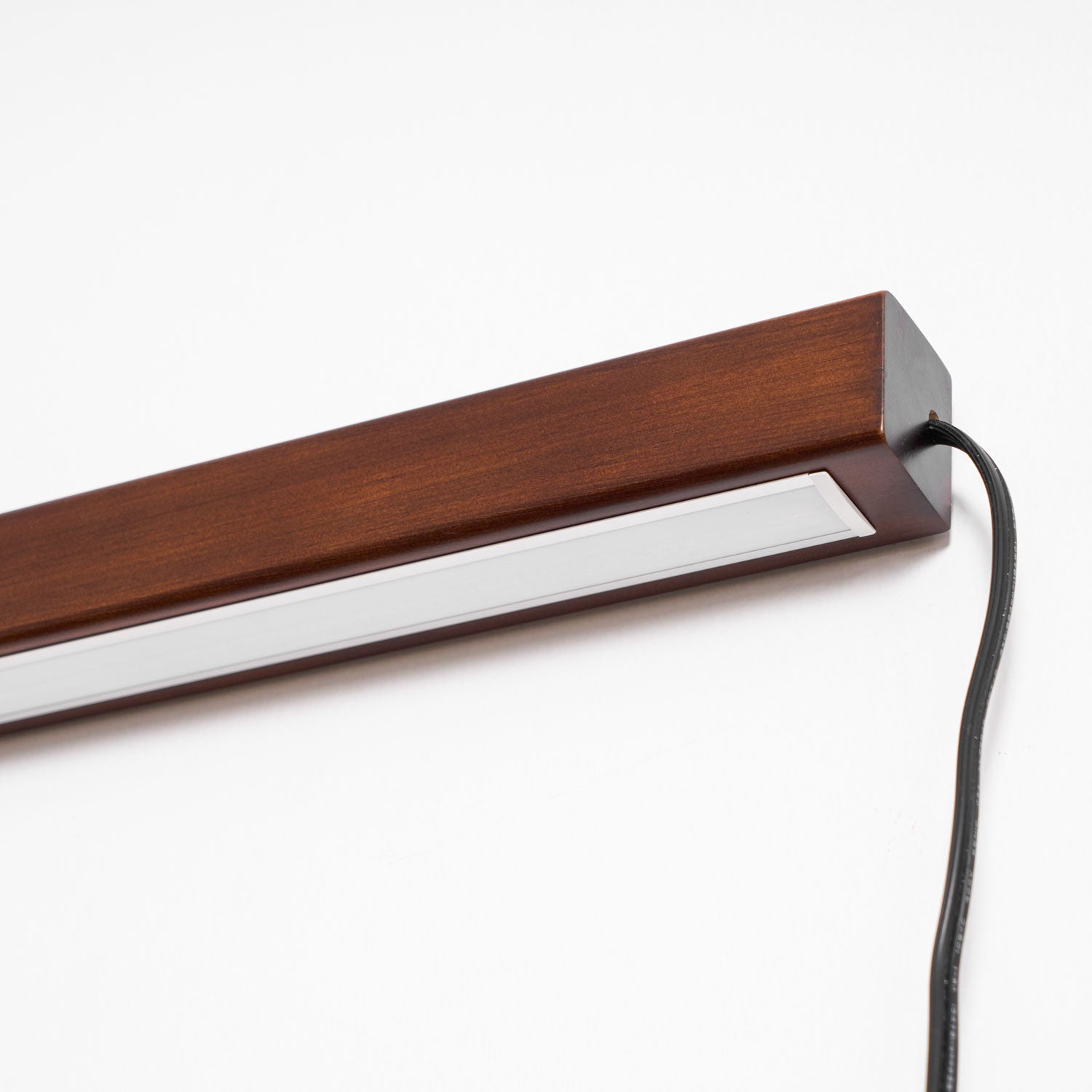 Linear Wood LED Wall Sconce - Walnut & Pine Finish Indoor Lamp